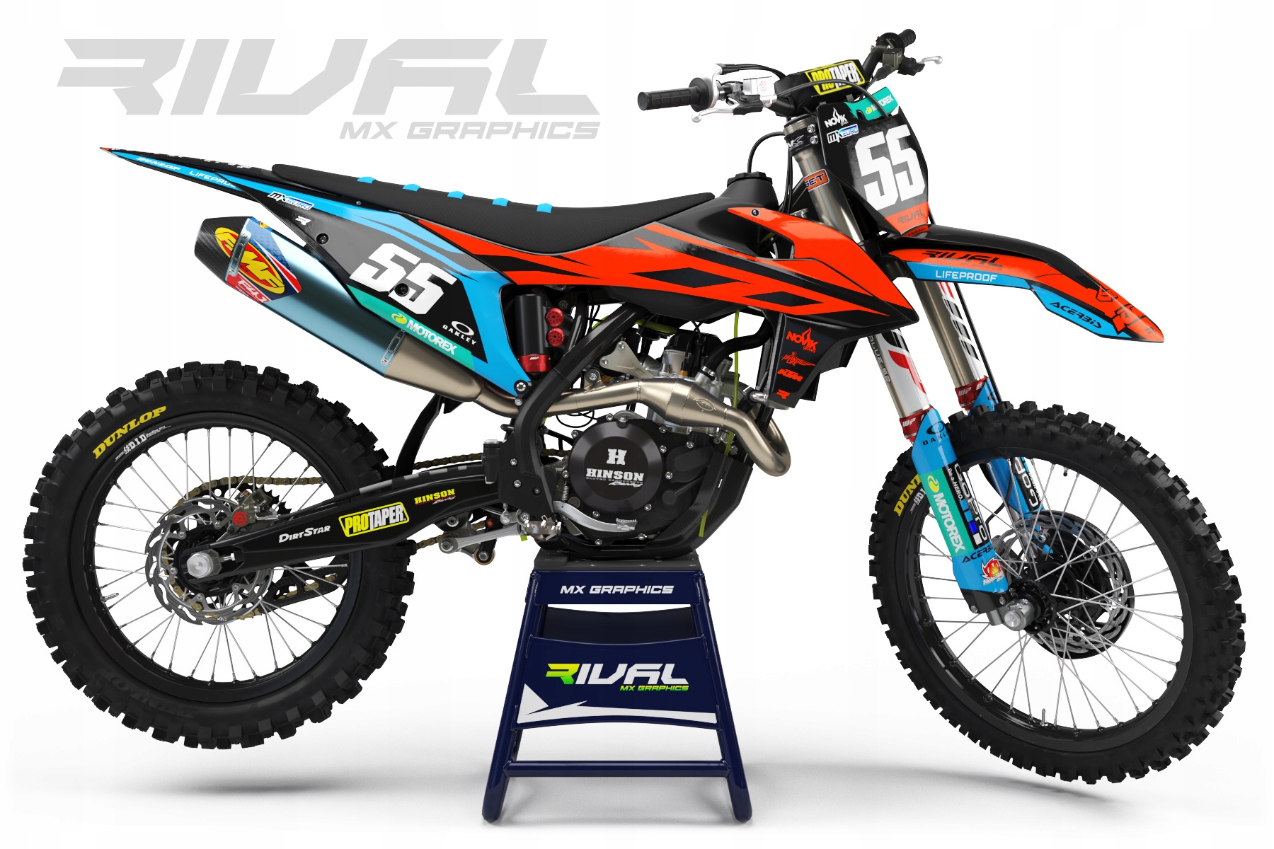 Dyha / samolepky motor KTM SX SXF 2019
