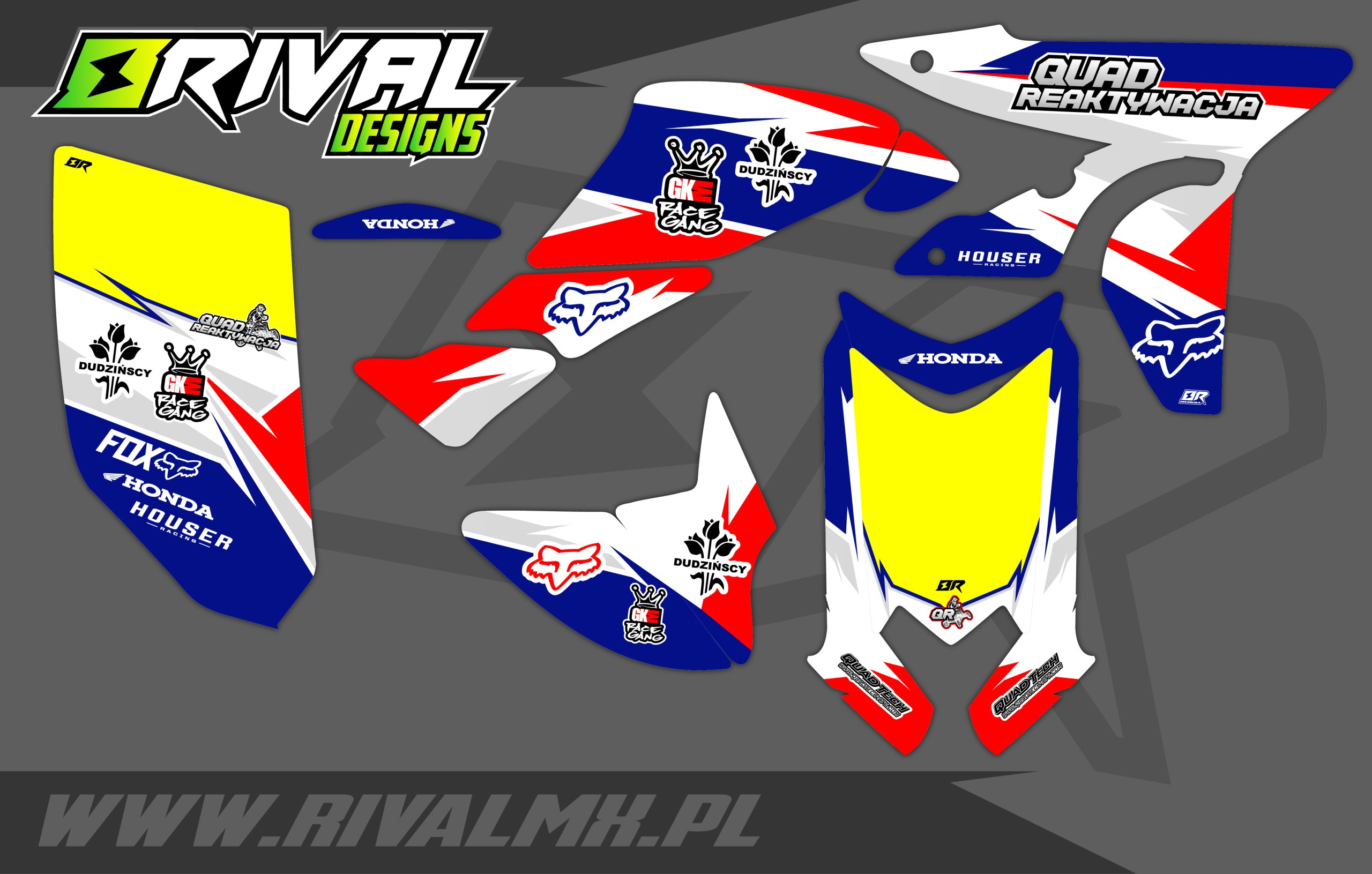 Dyha / samolepky štvorkolka Honda TRX 450