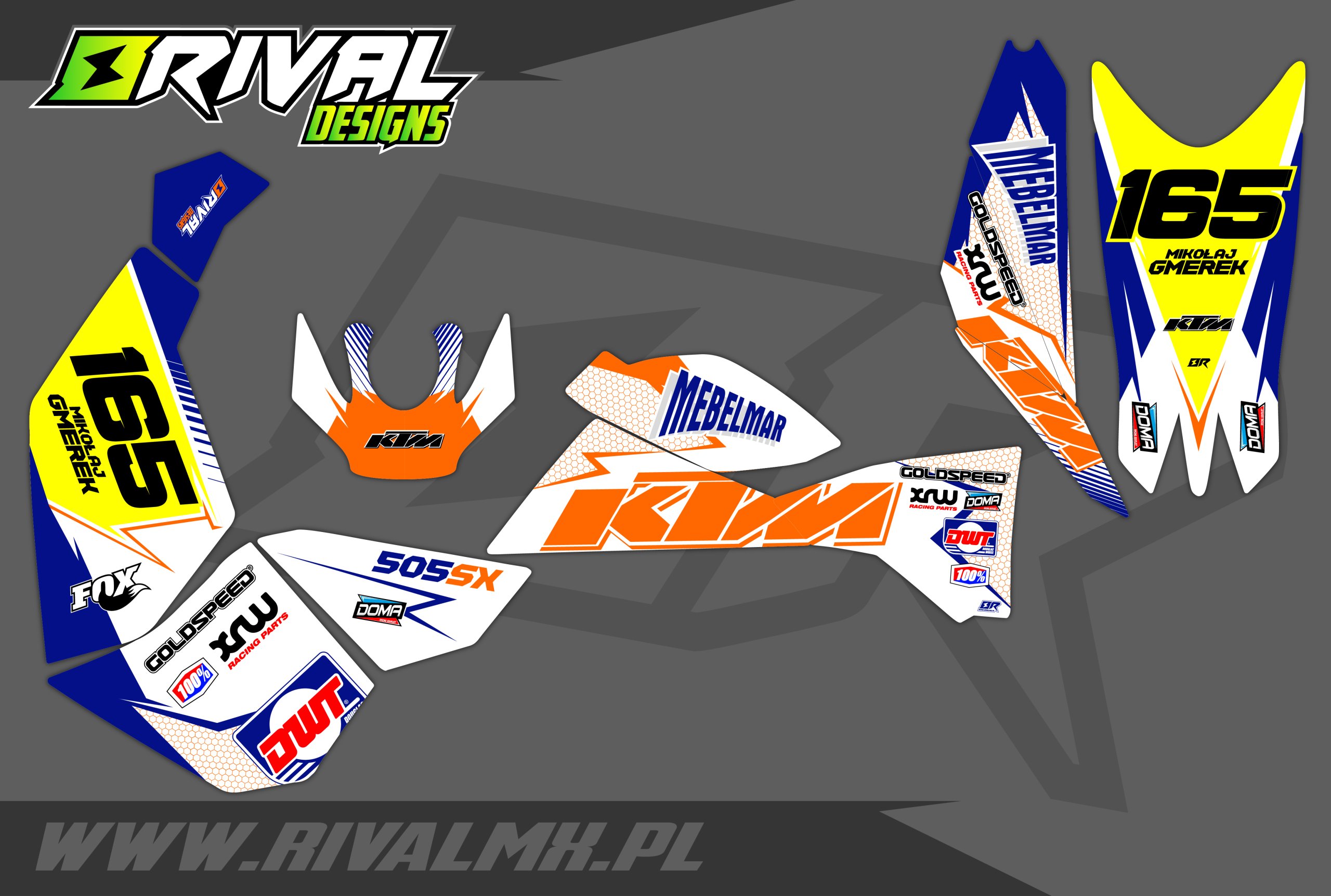 KTM SX XC Dyha / Nálepky štvorkolka