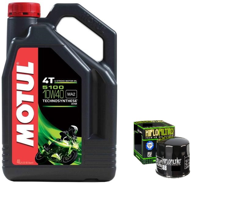 Olej Motul 5100 10W40 + filter YAMAHA RAPTOR 4 L.