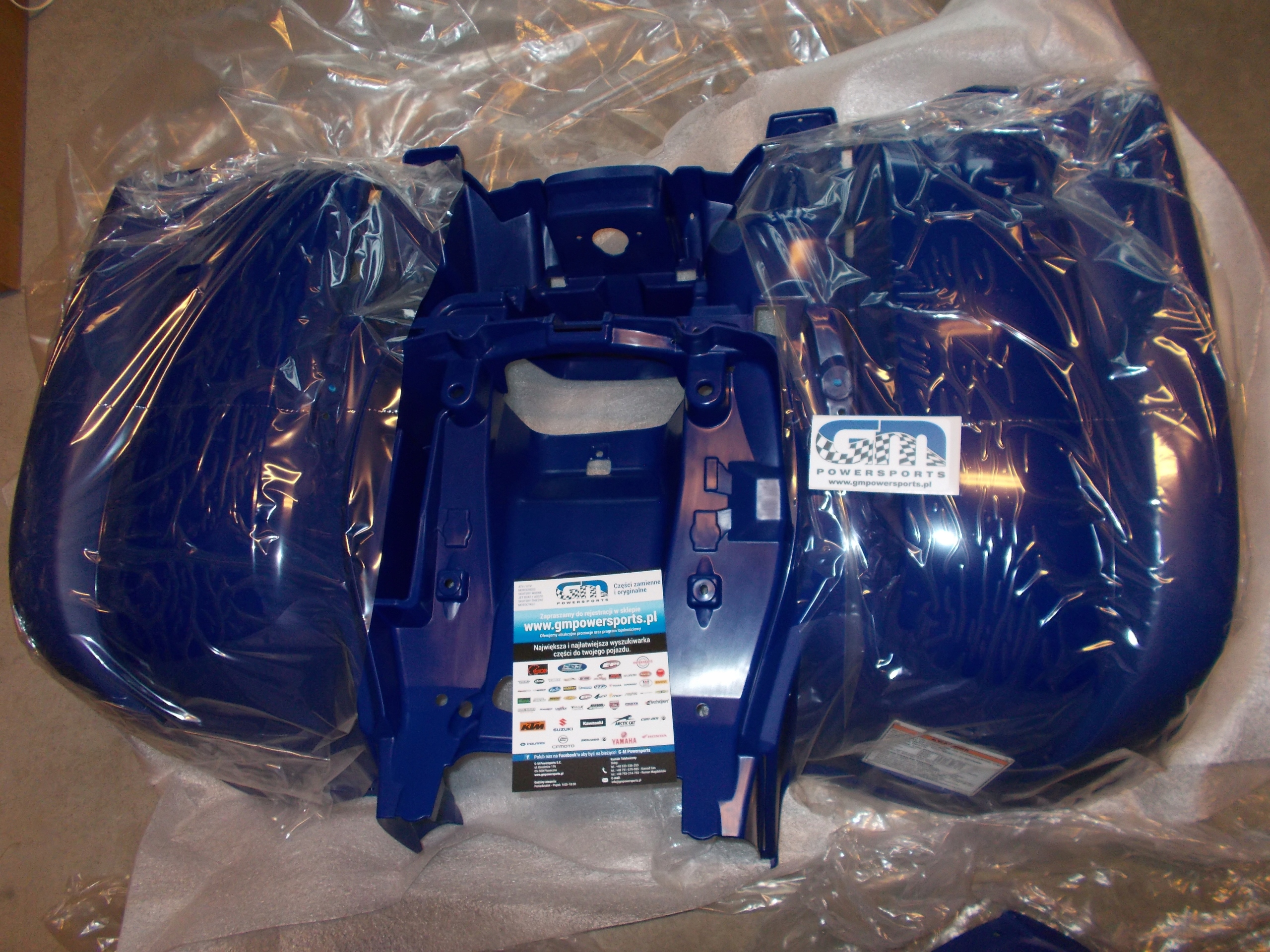 Zadná kapota modrá Yamaha Grizzly 550 2012-2014