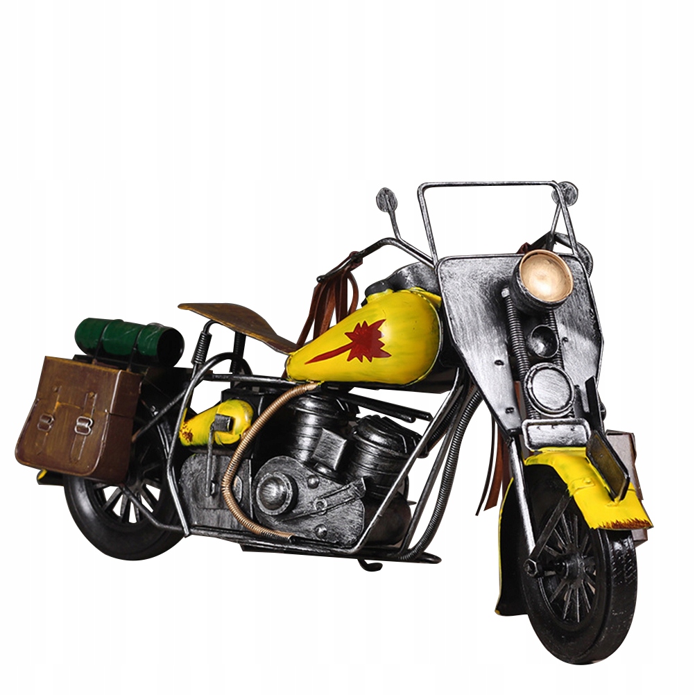 Retro Moto Model Iron Art Auto Motocyklová dekorácia O