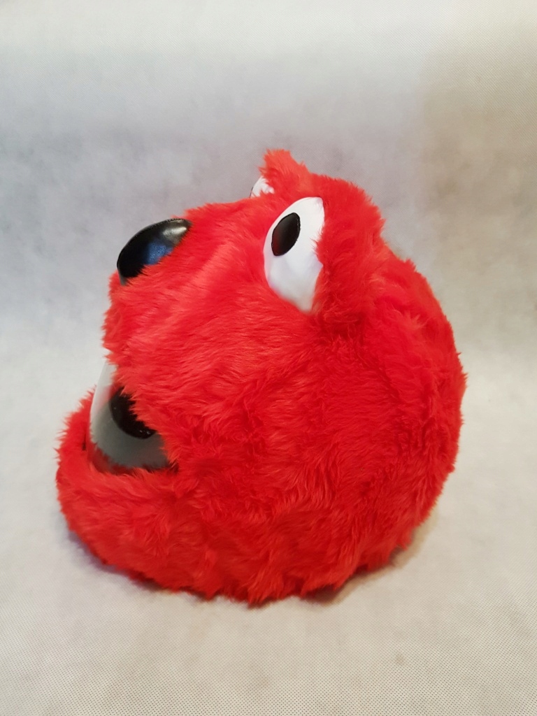 Dekorácia na prilbu RED MONSTER. Perfektná na darček HIT!