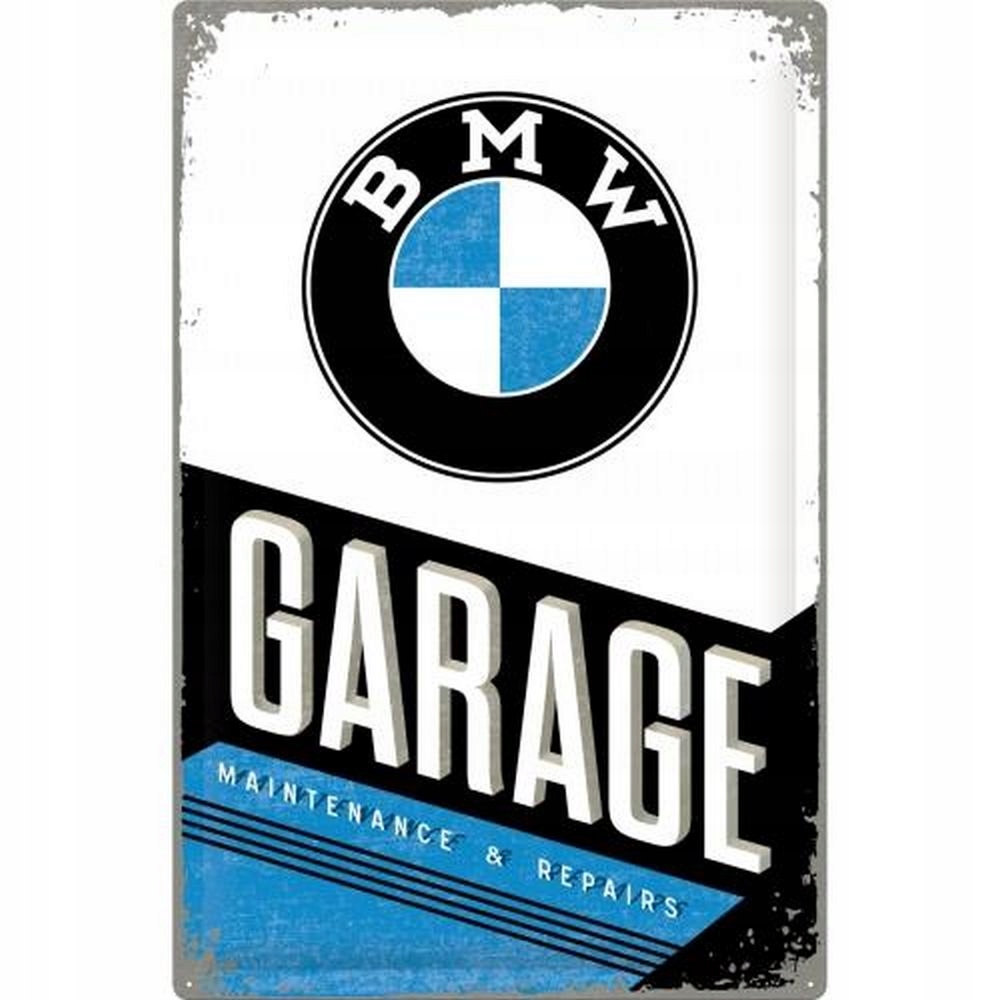 PLAGÁTOVÝ LIST 40x60cm BMW GARÁŽ AUTO MOTO PREZE