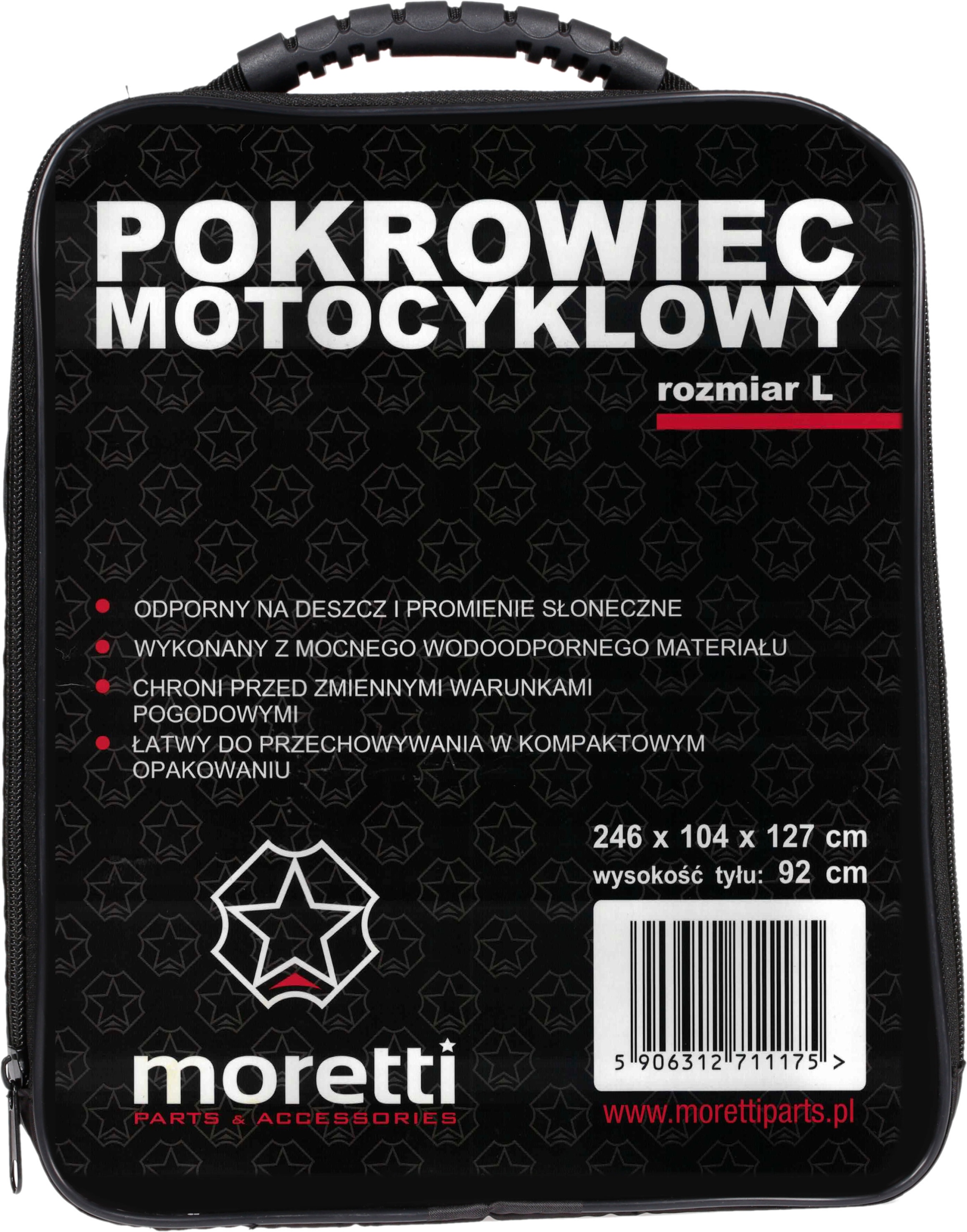 KRYT MOTORUKA MORETTI L 246x127x104 silný
