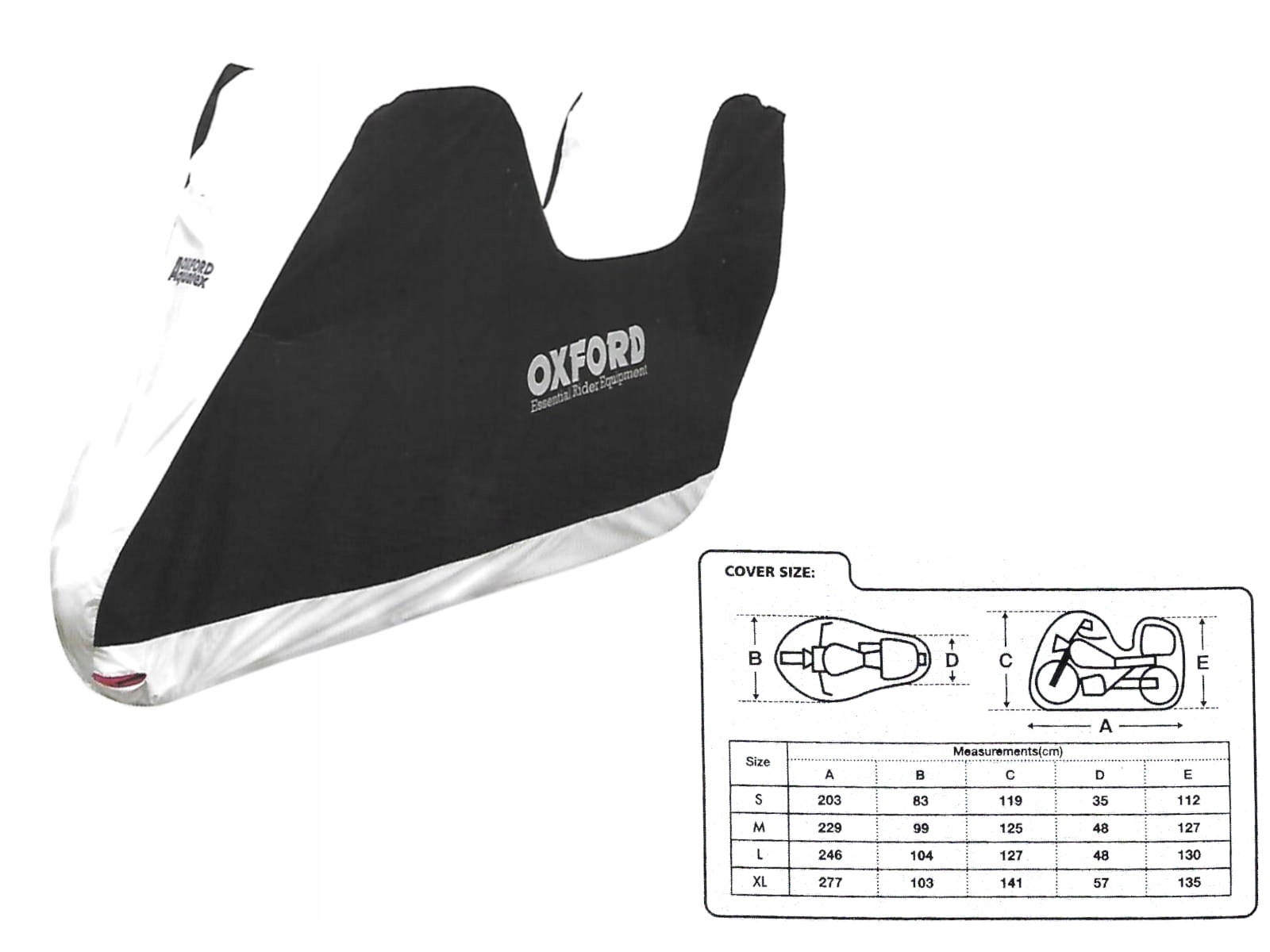 KRYT MOTOCYKLU OXFORD AQUATEX VER 2 M