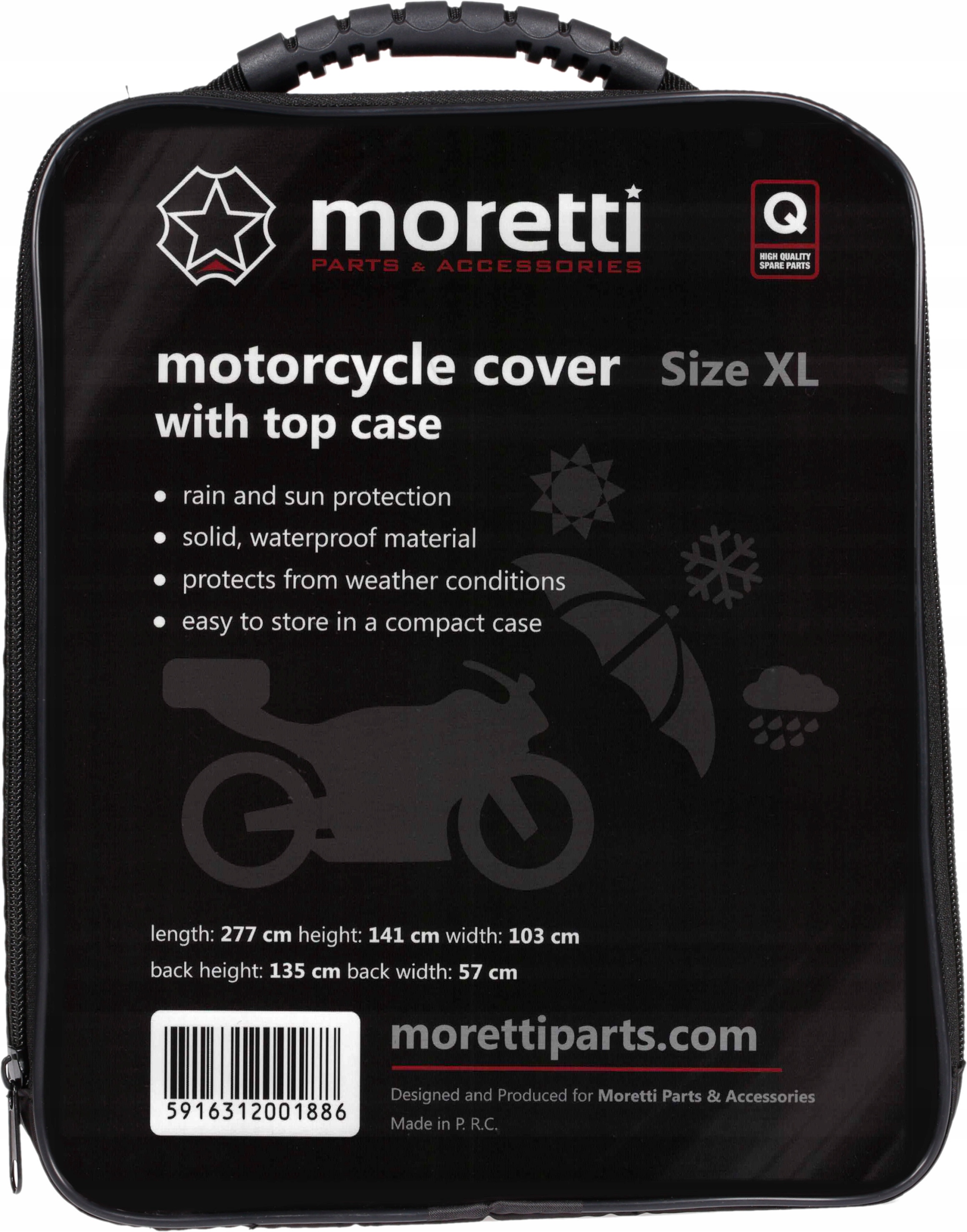 MORETTI XL MOTORCYCLE CASE silný