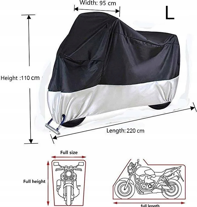 KRYT NA BIKE NASTAVITEĽNÝ VODEODOLNÝ SKÚTRE L