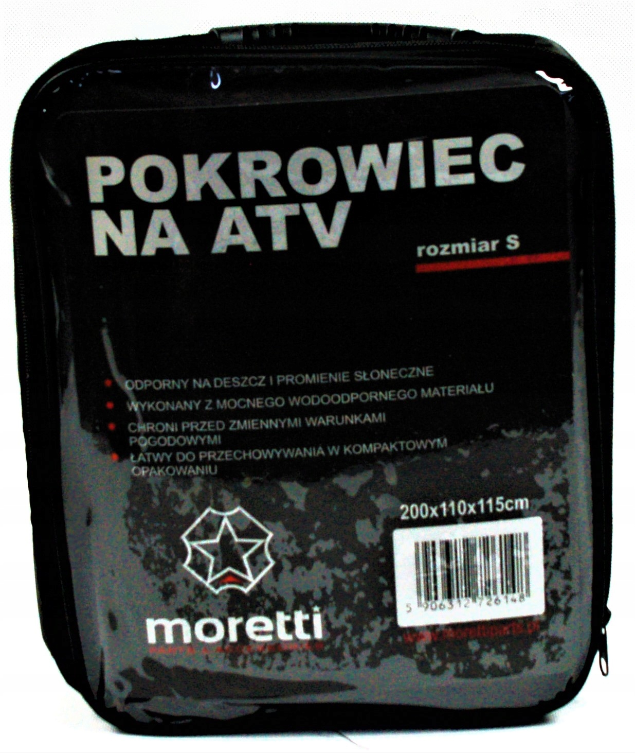 KRYT NA štvorkolku štvorkolky MORETTI VEĽKOSŤ S