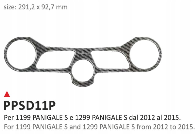 PRINT Nálepka na poličku na volant Ducati 1199 e 1