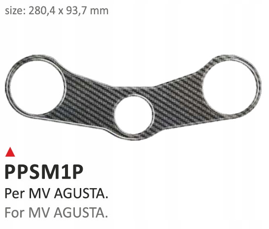Nálepka PRINT na poličku volantu MV AUGUSTA