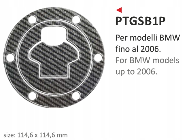Nálepka s PRINT palivovou nádržkou BMW hore 2006