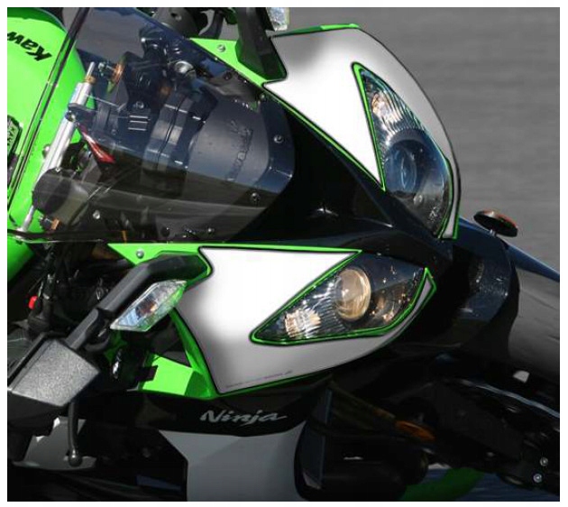 PRINT nálepky na motorku Kawasaki ZX10R 2008/201