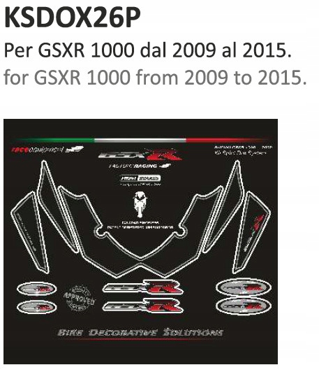 PRINT obtisky motocyklov Suzuki GSXR 1000 2009/2