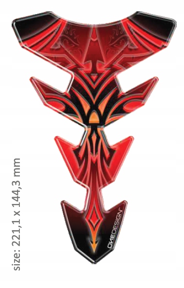 PRINT tankpad Expression Slim Tribal red