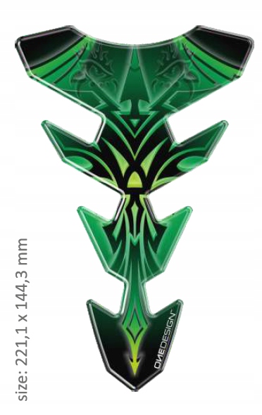 PRINT tankpad Expression Slim Tribal green