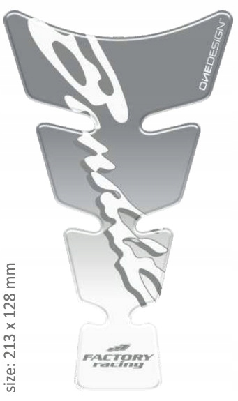 PRINT tankpad Duchové logo v tvare Suzuki Bandit strieborné
