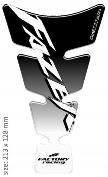 PRINT tankpad Logo ducha v tvare Yamaha Fazer čierne