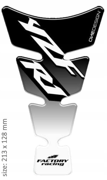 PRINT tankpad Logo v tvare ducha Yamaha R1 čierne o