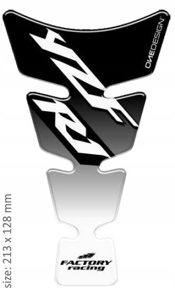 PRINT tankpad Logo ducha v tvare Yamaha R1 čierne
