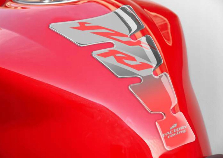 PRINT tankpad Logo ducha v tvare Yamaha R1 strieborné