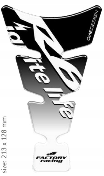 PRINT tankpad Logo v tvare ducha Yamaha R6 čierne o