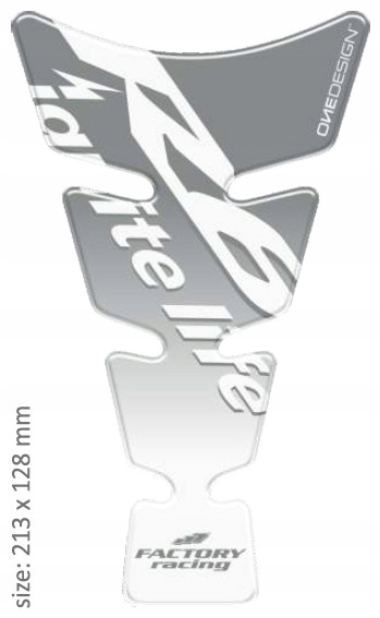PRINT tankpad Logo ducha v tvare Yamaha R6 strieborné