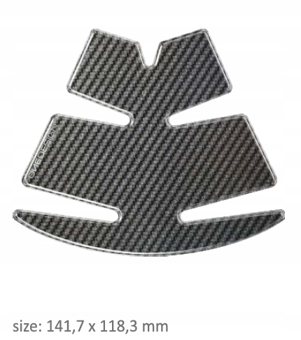 Karbón PRINT tankpad na model 749-Ducati 999