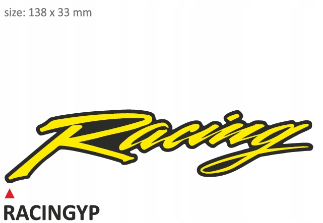 TLAČ sada 10 nálepiek Yellow Racing