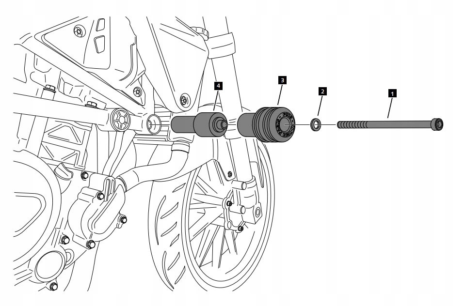 Padacie podložky PUIG 20390N pre Benelli Leoncino 250 20