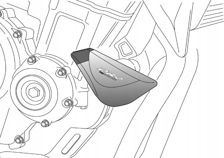 Padací vak PUIG 5298N PRO ochrana Yamaha R6 08-16