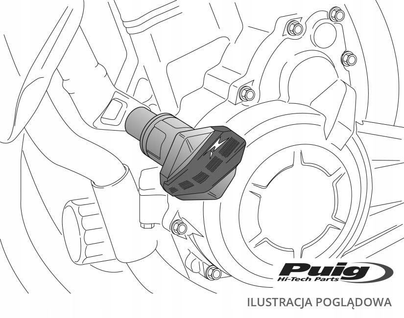 Padacie podložky PUIG 5578N čierne Aprilia RSV4 09-12