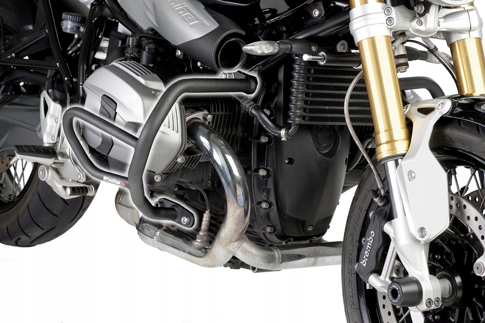 PUIG 7095N čierne nárazníky s ochranou BMW R NineT 14-20