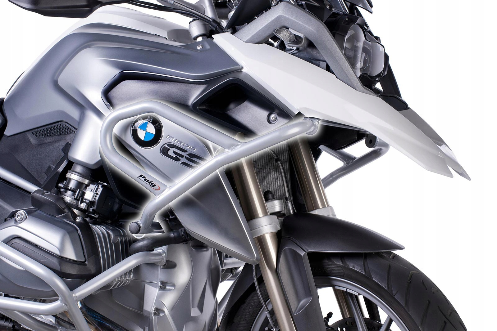 PUIG 7542U šedé nárazníky top BMW R1200GS 14-16