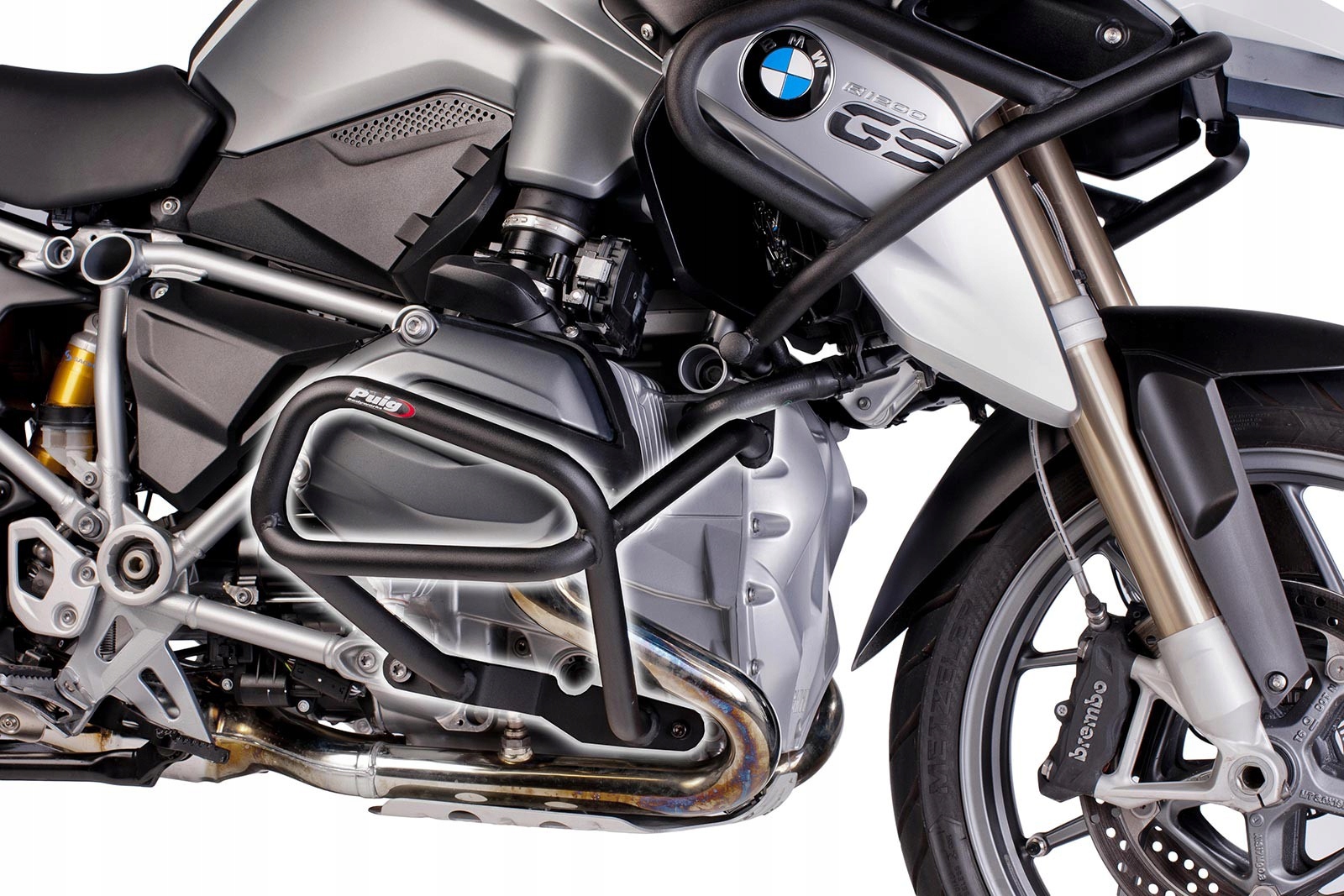PUIG 7543N čierne nárazníky pre motor BMW R1200GS 14-17