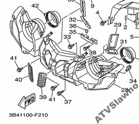 Predná mriežka na opasok Yamaha 700 Grizzly