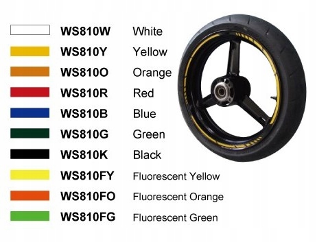 Pásy na kolesá páska Keiti Orange WS810O Motoemi-pl