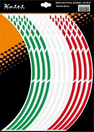 Pásky reflexných pások pre ráfiky motocyklov ITALIA