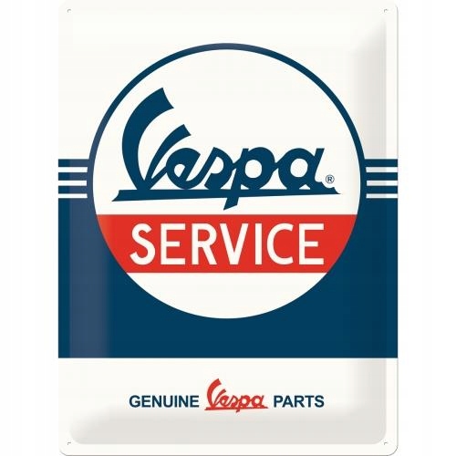 Kovový plagát 30x40 Vespa Service 3D !!!
