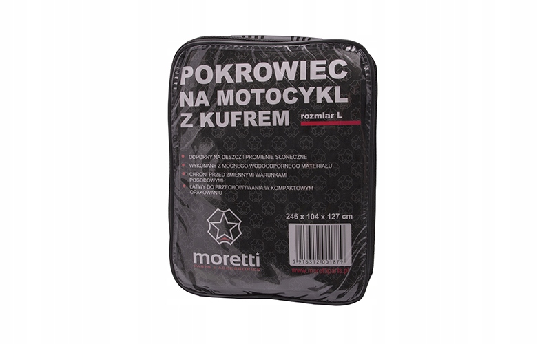 Plachta na motorku s kufrom L Moretti