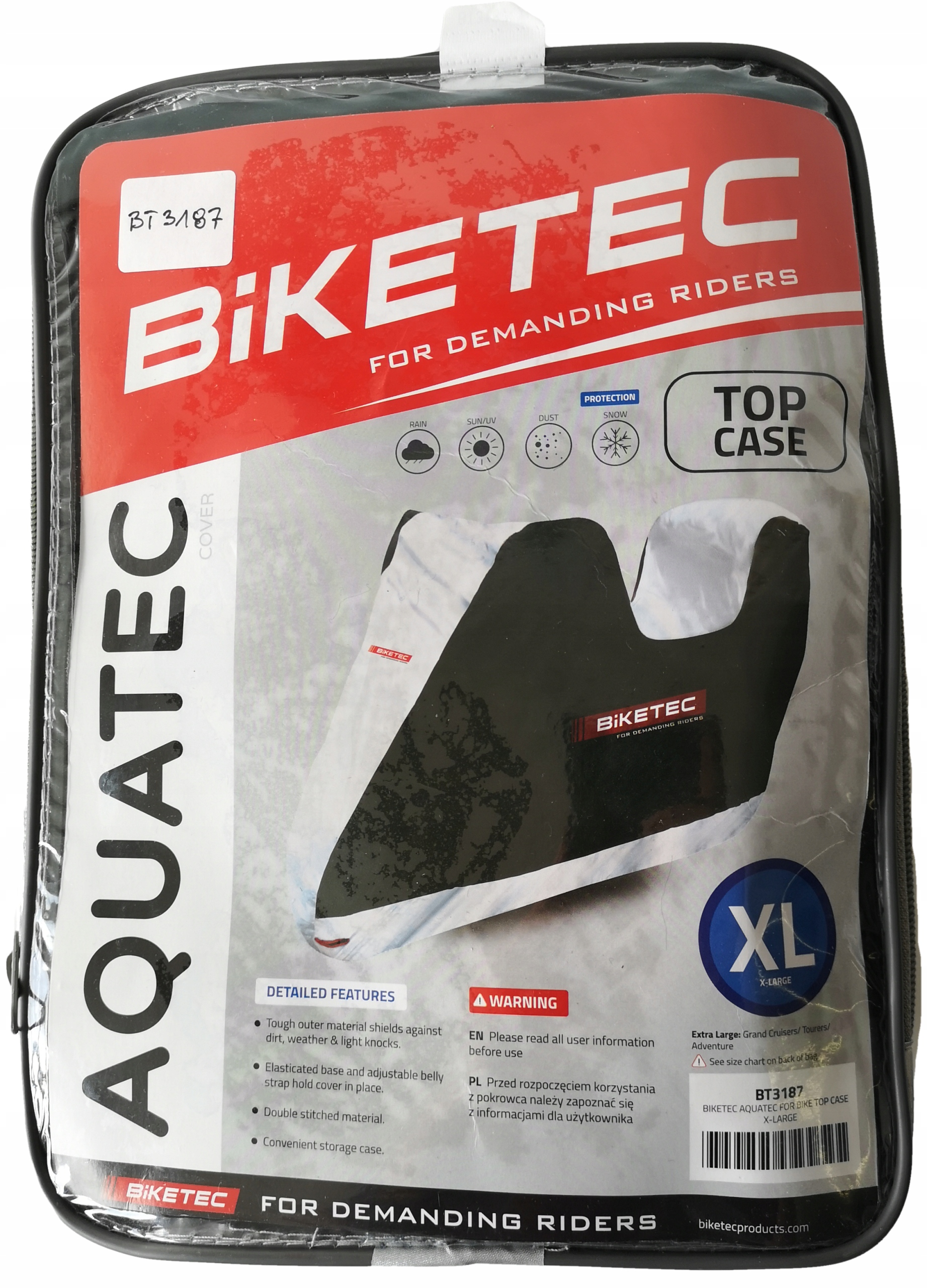 Kryt na motocykel BIKETEC Aquatec XL KUFER
