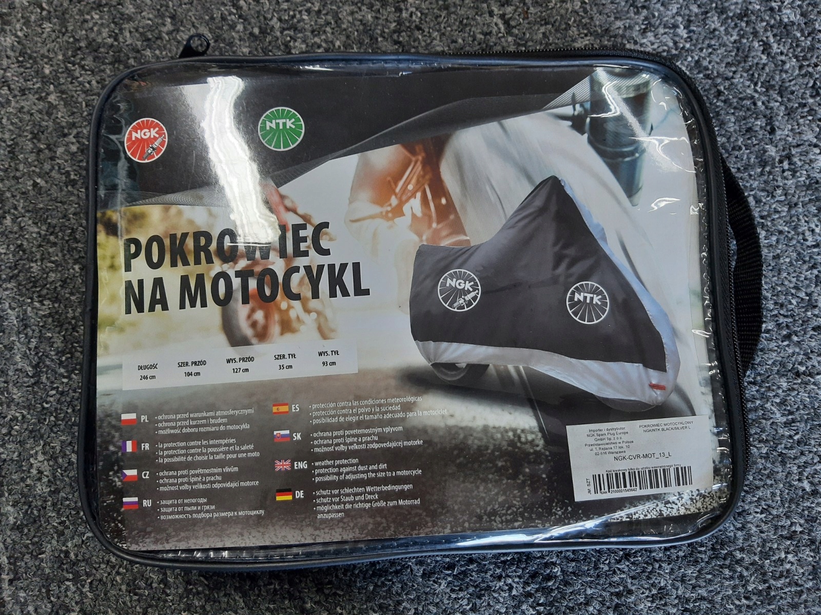 NGK obal na motocykel veľkosť L