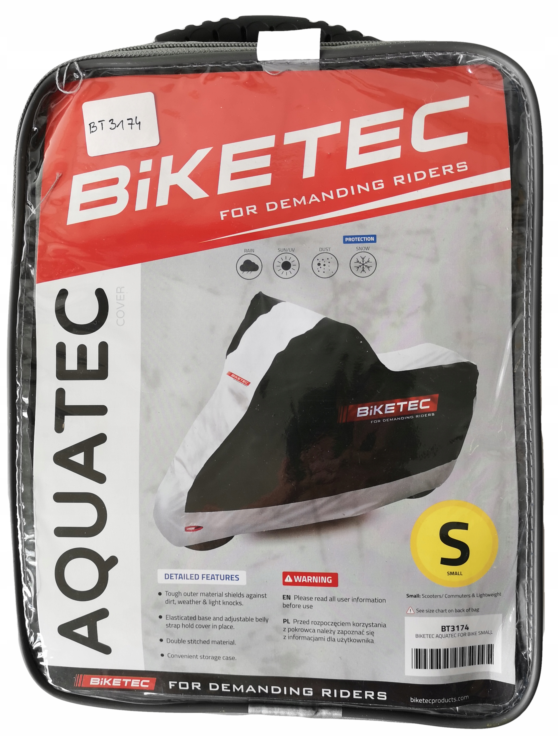 Kryt na motorku BIKETEC Aquatec S super