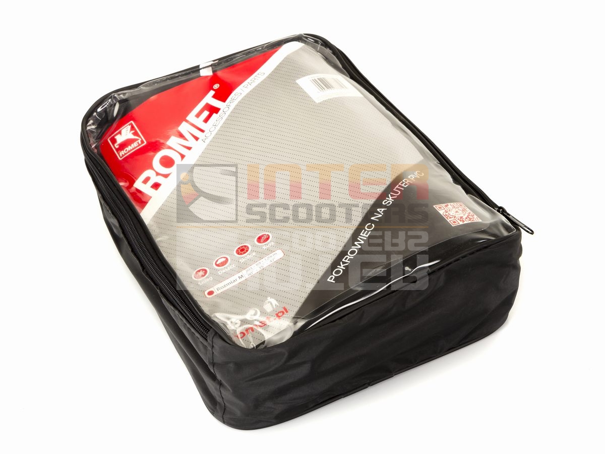 Kryt na kolobežku 203x89x120cm (PVC + detská postieľka / čierna