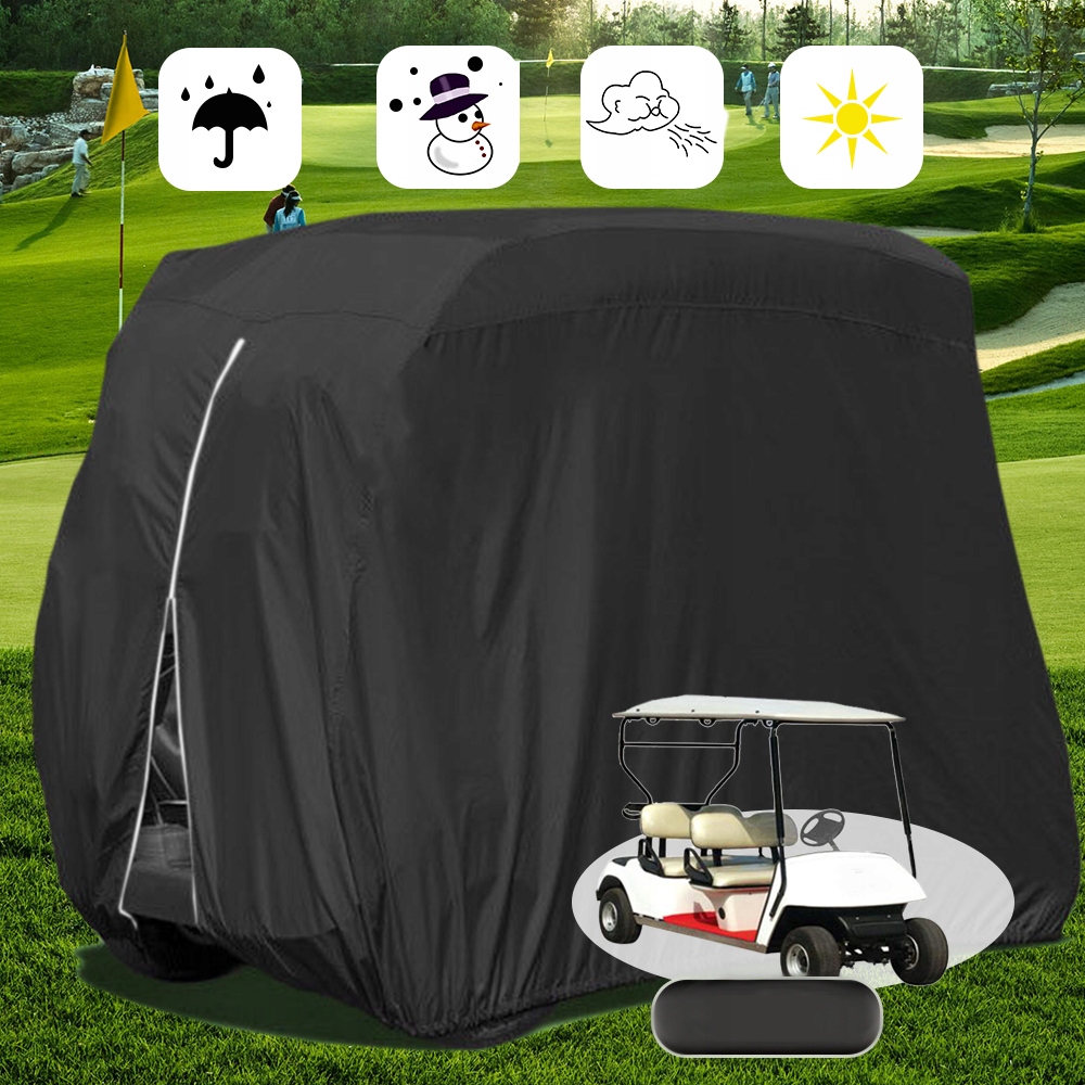 Kryt golfového vozíka - čierny L H