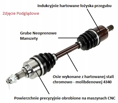 Kĺbový hriadeľ HD zadný Polaris Sportsman 400 500 600 700 800