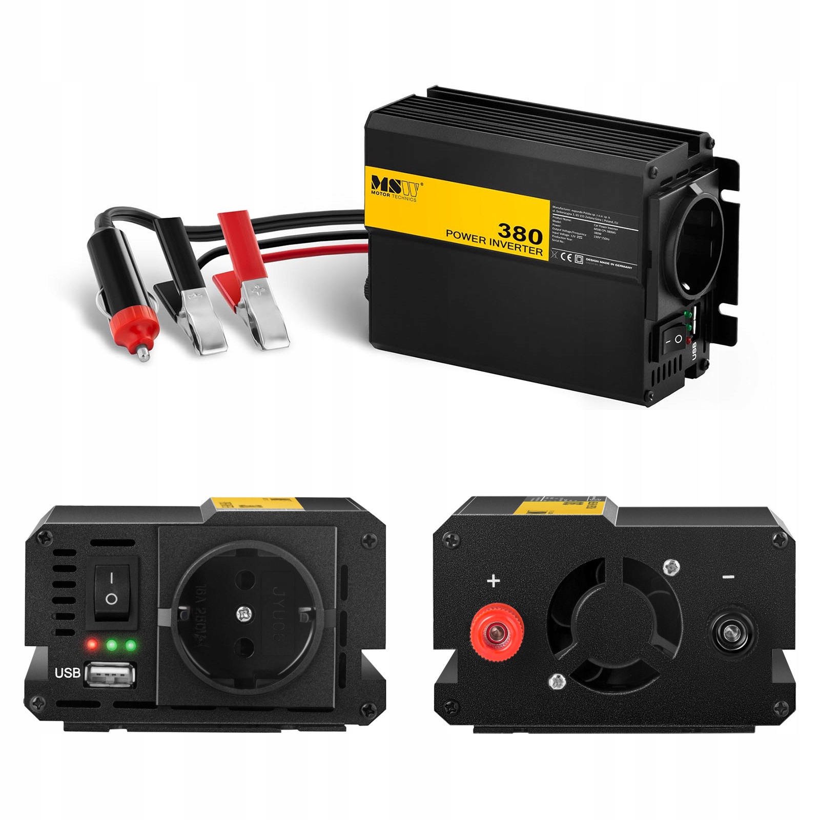 Invertor do auta na 380W batériu
