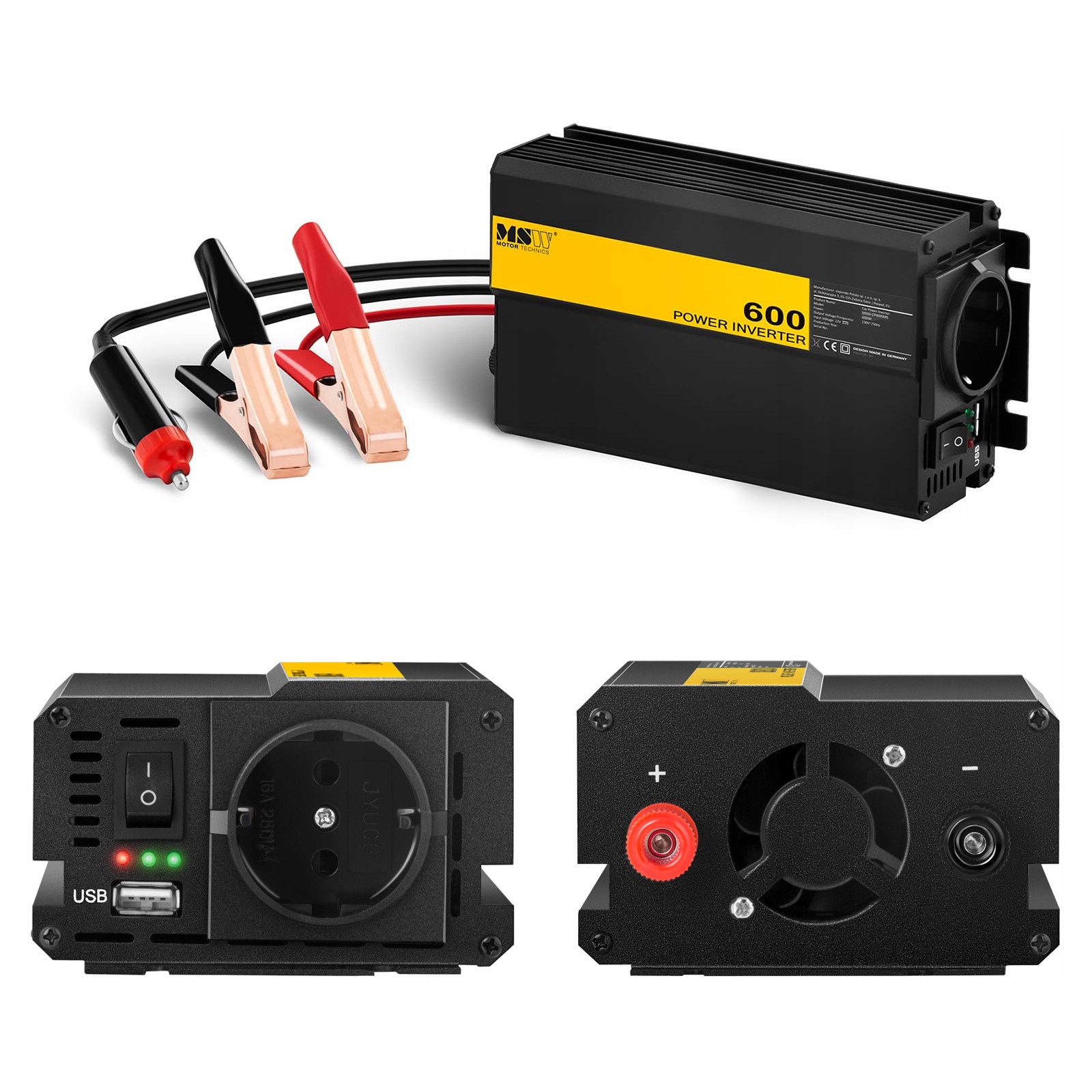 Invertor do auta na 600W batériu