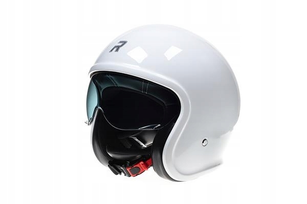 RHINO MOTOCYKLOVÁ PRILBA JET CITY 2 BIELY LESK M
