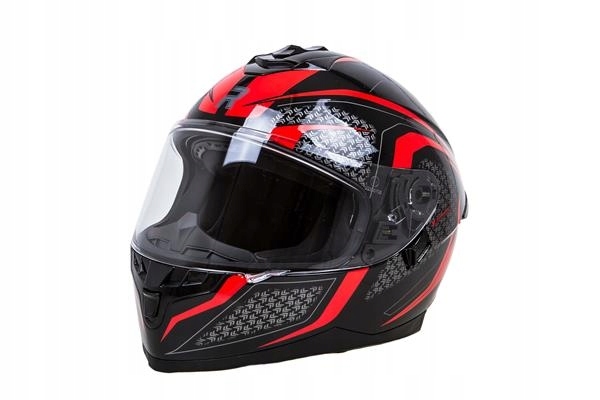 RHINO RACER 2 MOTOCYKLOVÁ PRILBA BUNDIČKA ČERVENÁ M